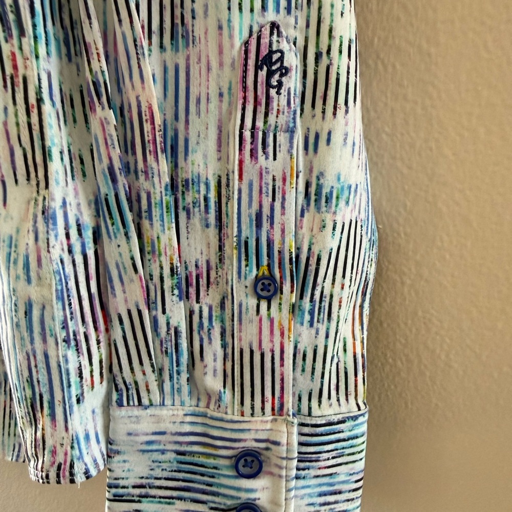 Robert Graham Men’s Delray Classic Fit Knit Button Down Shirt NEW - Picture 8 of 11